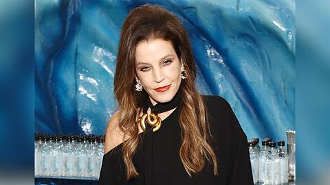 Lisa Marie Presley bei den Golden Globes 2023.