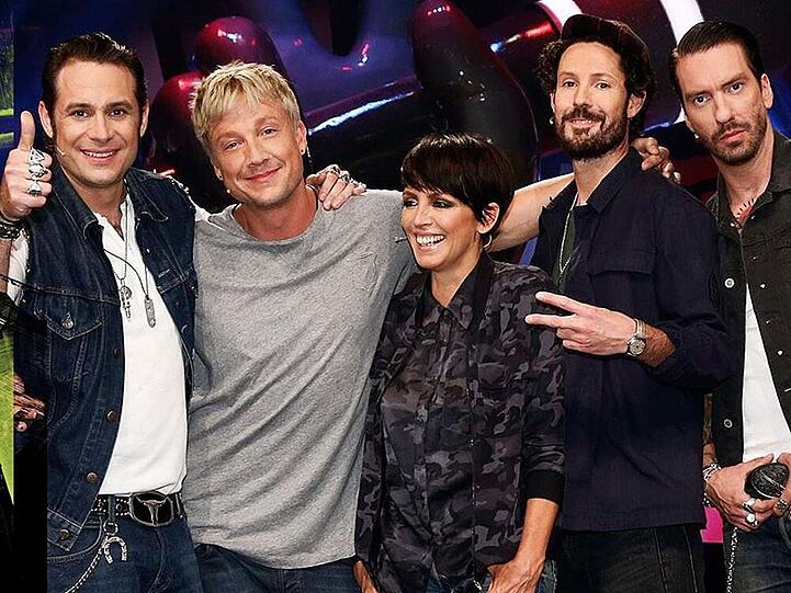 Die Fünf in der Jury: Hoss Power, Samu Haber, Nena, Max Herre und  Boss Burns