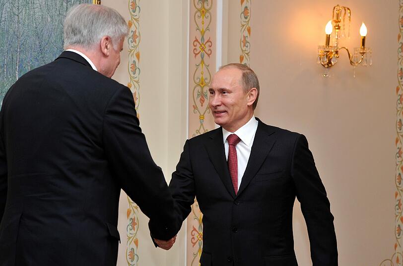 Horst Seehofer bei seinem Moskau-Besuch 2011.