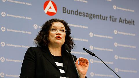 BA-Chefin Andrea Nahles wird die Finanzzahlen im Haushaltsausschuss des Bundestags vorstellen. (Archivfoto)