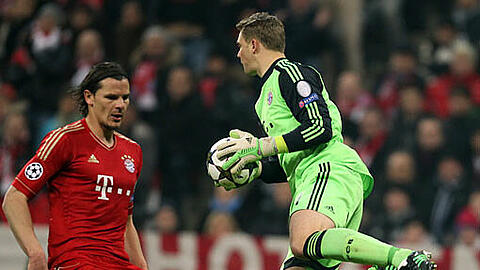 Manuel Neuer (r.) wurde gegen Juventus kaum gefordert &ndash; und wenn, dann hielt Bayerns Torhüter die Bälle sicher.