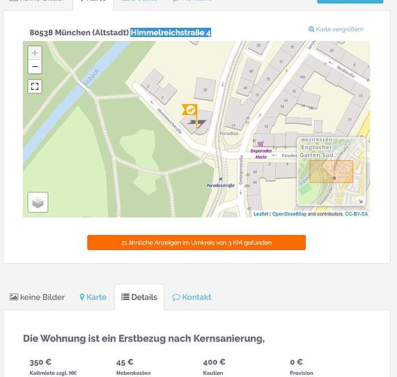 395 Euro warm für eine Wohnung mitten in München - zu schön, um wahr zu sein?