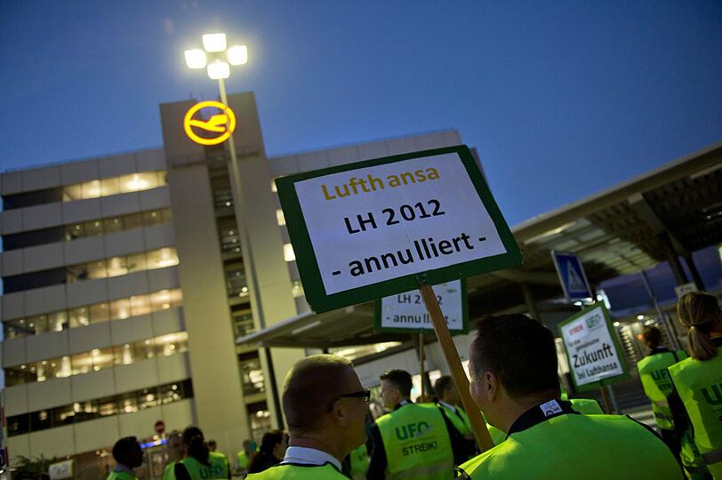 Streik der UFO in Frankfurt am Main - die Bilder