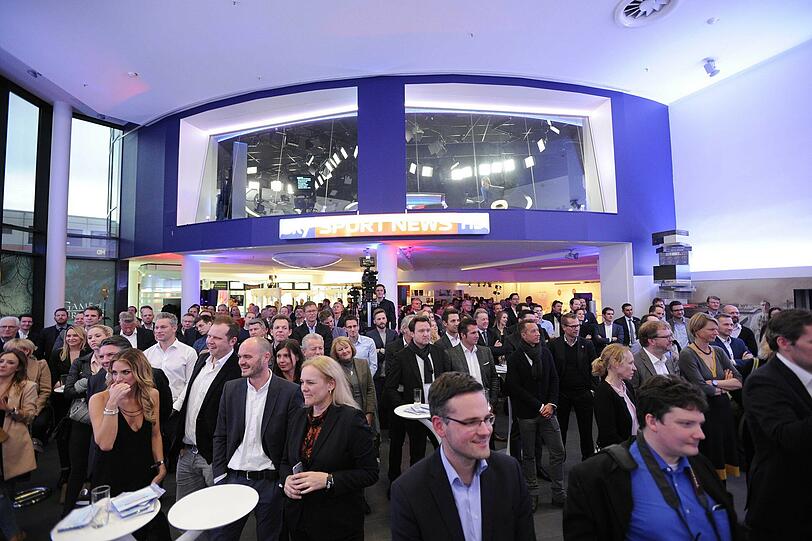 Gefeiert wurde in der Zentrale in Unterföhring