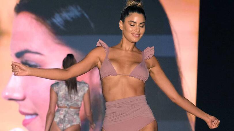 Das kolumbianische Model Ariadna Gutiérrez bei der "Sports Illustrated"-Fashionshow im Juli 2019