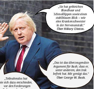 Die Sprüche von Boris Johnson.