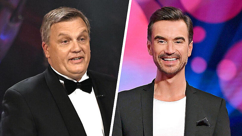 Hape Kerkeling (l.) wird bei Florian Silbereisens "Schlagerjubiläum!" auftreten.