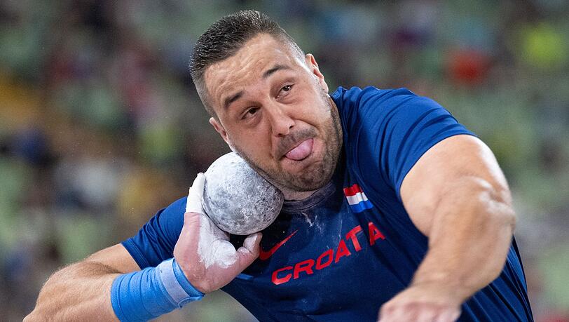 Filip Mihaljevic aus Kroatien (Gold) in Aktion.