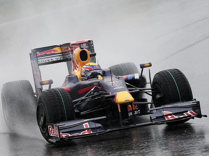 Siegt im Regen von Shanghai: Sebsatian Vettel.