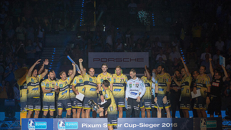 Supercup-Sieger 2016: Die Rhein-Neckar Löwen. Supercup-Sieger 2016: Die Rhein-Neckar Löwen.