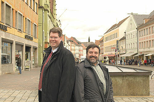 Duell in Freising: Christian Magerl (Grüne, r.) und Michael Schweiger (Freie Wähler)
