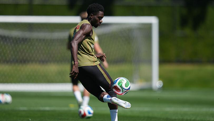 Ist im Training dabei: Alphonso Davies. Ist im Training dabei: Alphonso Davies.