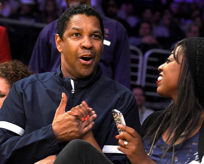 Außer dem schniken Pärchen waren auch Schauspieler Denzel Washington...