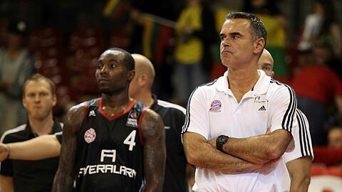 Aufbauspieler Tyrese Rice (links) und Trainer Dirk Bauermann.