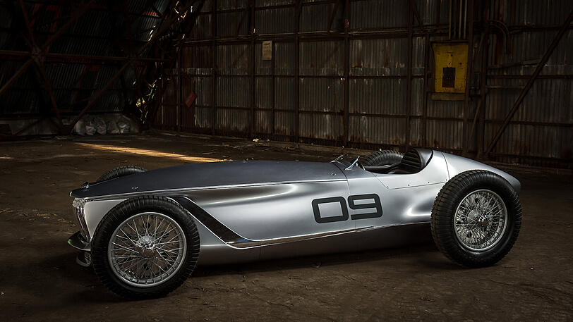 Der "Prototype 9" ist ein Traum von einem 1940er-Sportwagen - bis hin zu den freistehenden Rädern.
