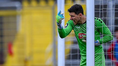 Die Nummer eins in München und ganz Fußball-Deutschland: Türkgücüs Keeper René Vollath.