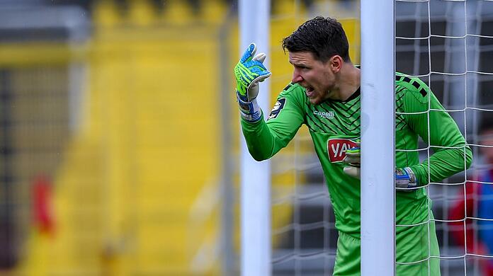 Die Nummer eins in München und ganz Fußball-Deutschland: Türkgücüs Keeper René Vollath.