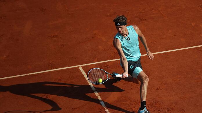 Alexander Zverev in Aktion.