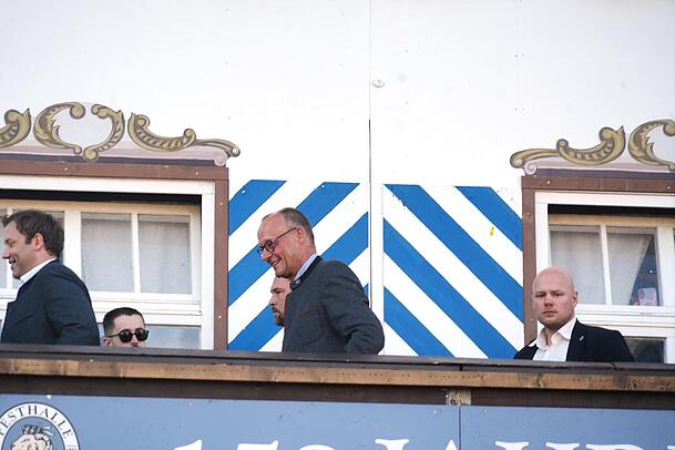 Friedrich Merz und Lars Klingbeil auf der Wiesn.
