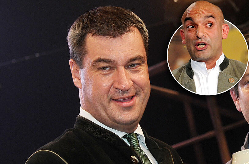 Django Asül, 2007. "Wie nah Sekret und Sekretär einander sind, zeigt ja die Schleimspur, die Söder hinterlassen hat."