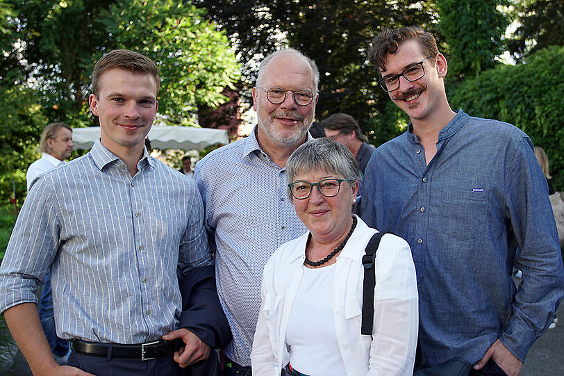 Die Familie Simmet (v.l.): Sebastian, Florian, Gerti und Martin.