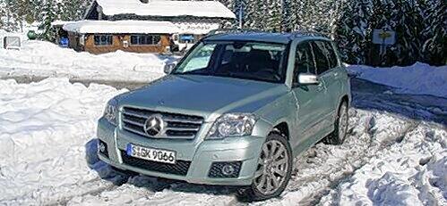 Macht auch im Schnee eine gute Figur: der GLK beim AZ-Test am Spitzing.