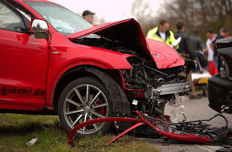 Die Bilder vom Unfall in Traunstein.