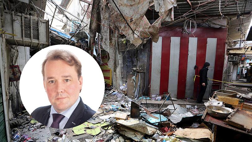 Der AZ-Korrespondent Torsten Henke zu den Friedensgesprächen in Syrien. Während dort die Waffen weitgehend schweigen, hat ein schwerer Anschlag die irakische Hauptstadt Bagdad erschüttert. Der AZ-Korrespondent Torsten Henke zu den Friedensgesprächen in Syrien. Während dort die Waffen weitgehend schweigen, hat ein schwerer Anschlag die irakische Hauptstadt Bagdad erschüttert.