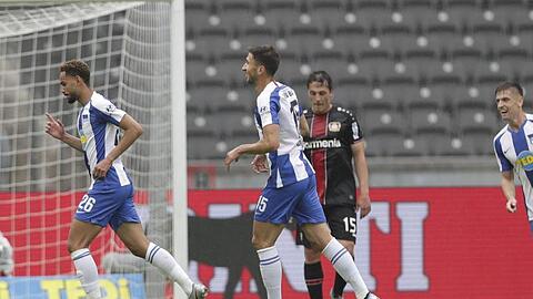 Matheus Cunha (l) brachte die Hertha in Führung.