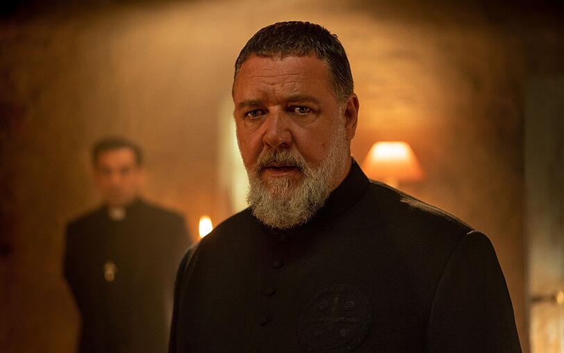 Russell Crowe spielt die Hauptrolle in "The Pope's Exorcist". Russell Crowe spielt die Hauptrolle in "The Pope's Exorcist".