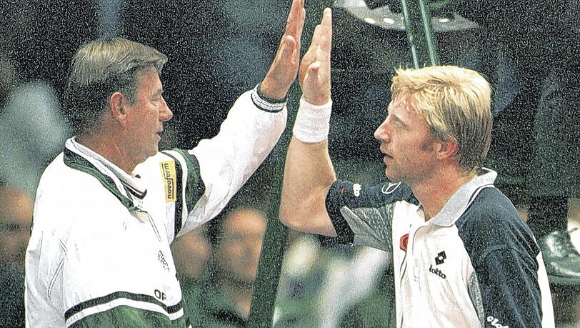 Waren ein Erfolgsduo im Davis-Cup: Niki Pilic (l.) und Boris Becker. Waren ein Erfolgsduo im Davis-Cup: Niki Pilic (l.) und Boris Becker.