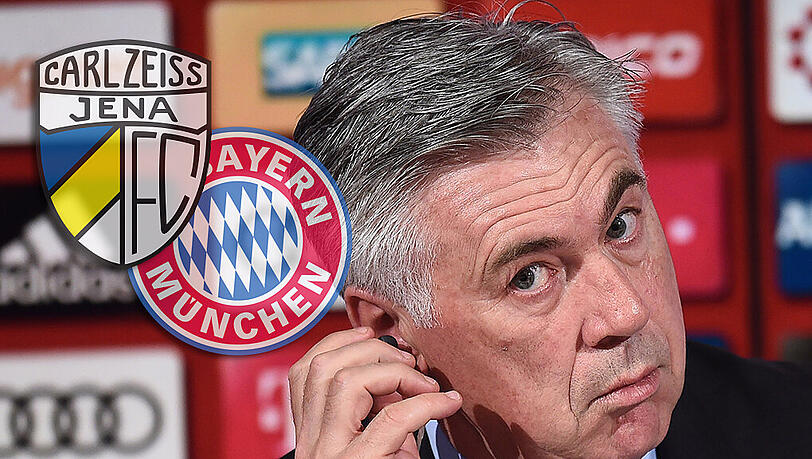 Jena im Kopf: Das sagte Ancelotti auf der PK vor dem Pokalspiel am Freitag. Jena im Kopf: Das sagte Ancelotti auf der PK vor dem Pokalspiel am Freitag.