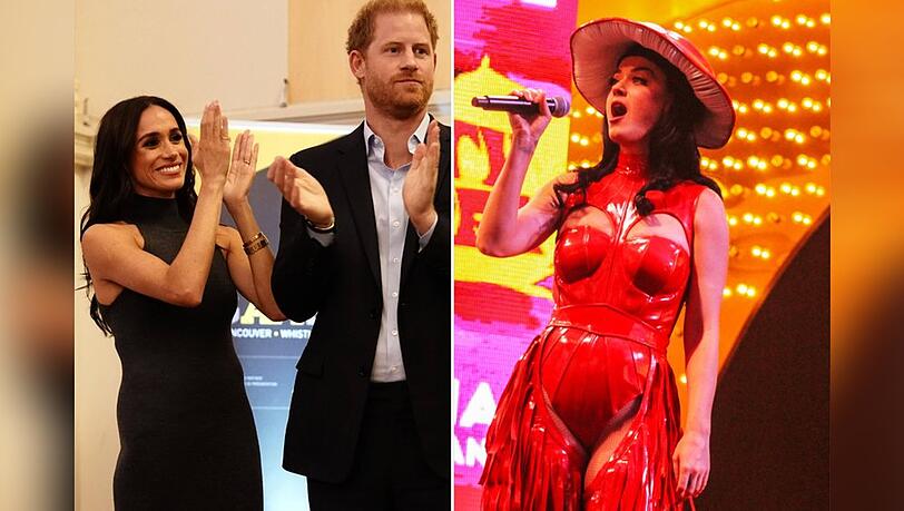 Meghan und Harry sind Fans von Katy Perry (re.).