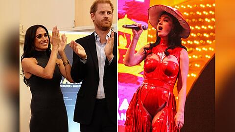 Meghan und Harry sind Fans von Katy Perry (re.).