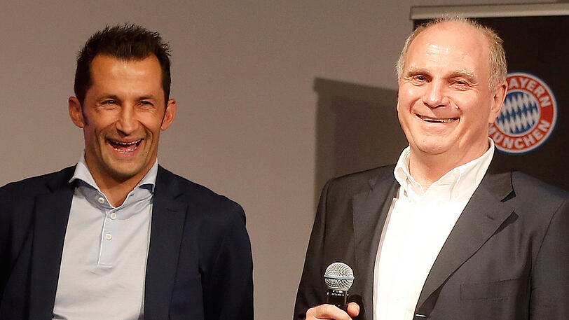 Verstehen sich gut: Hasan Salihamidzic (links) und Uli Hoeneß.