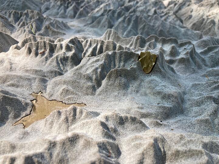 Auch die Zugspitze, als 3D-Druck aus Sand, ist im Alpenrelief am Alpinen Museum dargestellt.