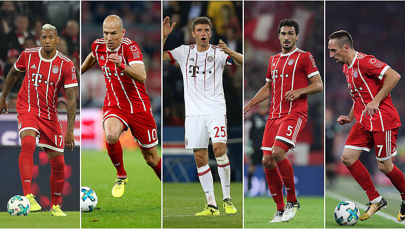 Stehen bald wohl wieder öfter auf dem Platz: Boateng, Robben, Müller, Hummels und Ribéry (v.l.). Stehen bald wohl wieder öfter auf dem Platz: Boateng, Robben, Müller, Hummels und Ribéry (v.l.).