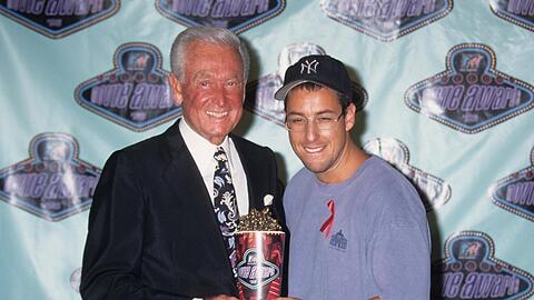 Adam Sandler (re.) und Bob Barker wirkten zusammen in der Komödie "Happy Gilmore" mit.