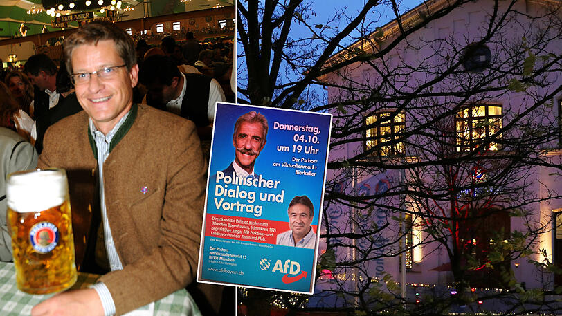 Beste Lage: Der Pschorr zwischen Viktualienmarkt und Schrannenhalle. Hier durfte die AfD auftreten. Nun hat sich die Brauerei dazu geäußert.