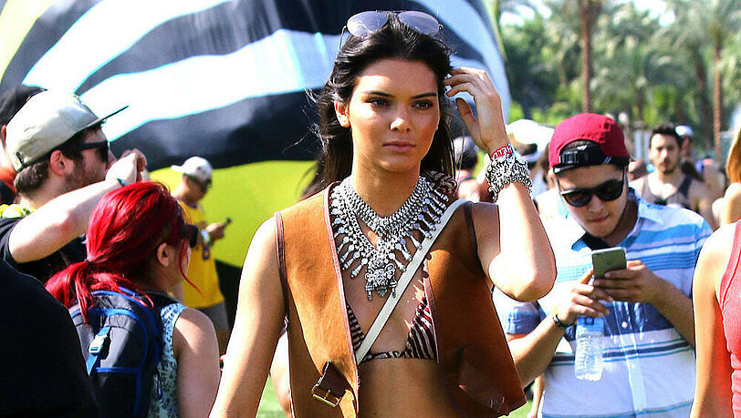 Hippie-Look bei Model Kendall Jenner Hippie-Look bei Model Kendall Jenner