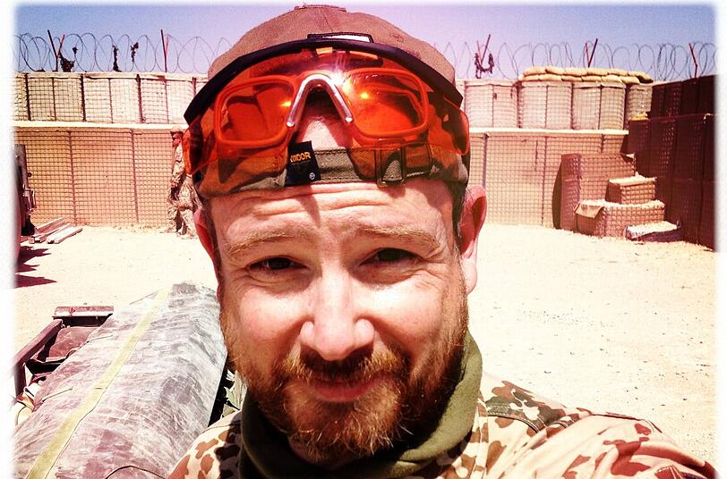 Gregor Weber als Soldat: Er war dreieinhalb Monate in Kunduz stationiert.