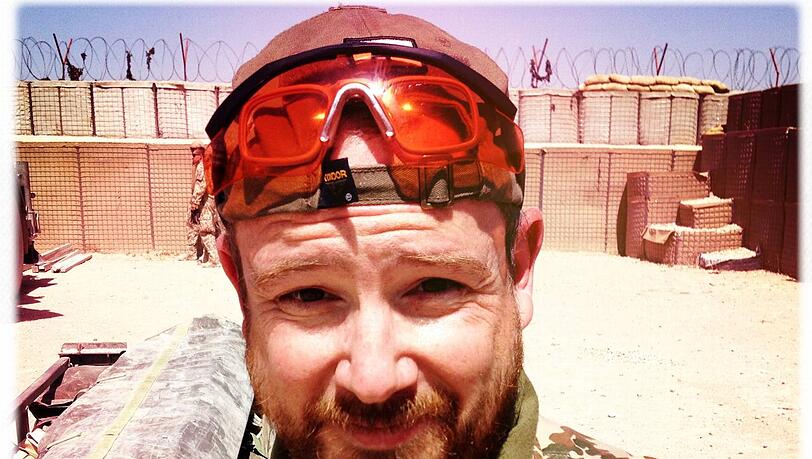 Gregor Weber als Soldat: Er war dreieinhalb Monate in Kunduz stationiert.