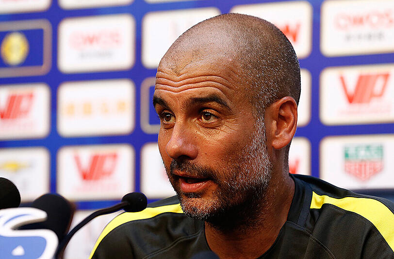 Pep Guardiola weilt mit Manchester City gerade in China.