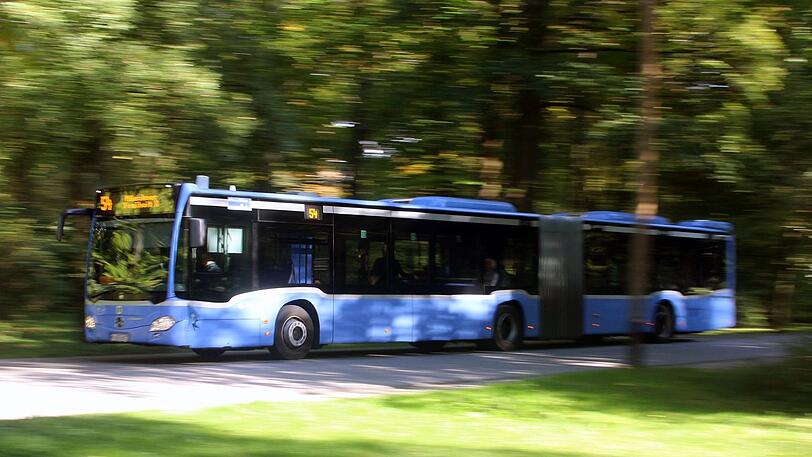 Ein Bus der MVG fährt durch den Englischen Garten. (Symbolbild)