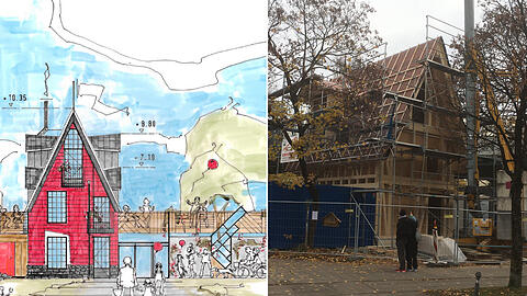 Das Hexenhaus in Giesing wird derzeit umgebaut.