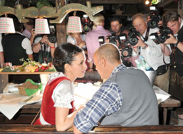 Schauspieler Heiner Lauterbach und seine Frau Viktoria.