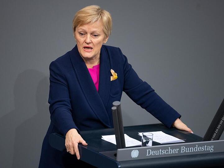 Renate Künast Mitte März bei einer Rede im Bundestag.