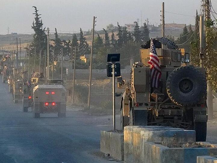 Truppenabzug: US-Militärfahrzeuge im Nordosten Syriens.