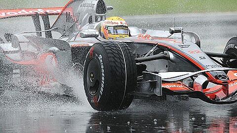 Tanz auf der Klinge: Lewis Hamilton im Regen von Monza