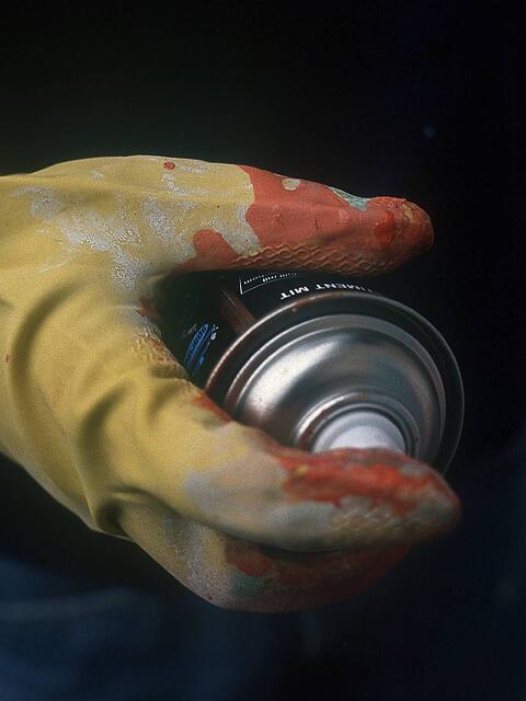 Unbekannte spr&uuml;hten in der Nacht auf Heiligabend in Schwabing und der Maxvorstadt Graffiti mit Fu&szlig;ballbezug (Symbolbild).